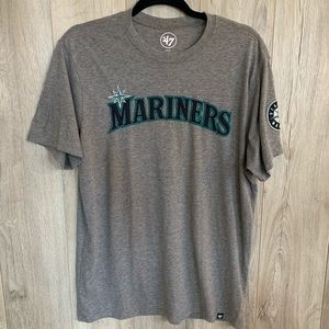 Mariners T-Shirt Grey Short Sleeve UNISEX